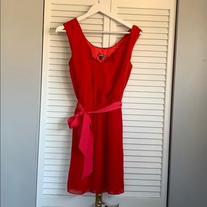 Red express cocktail dress